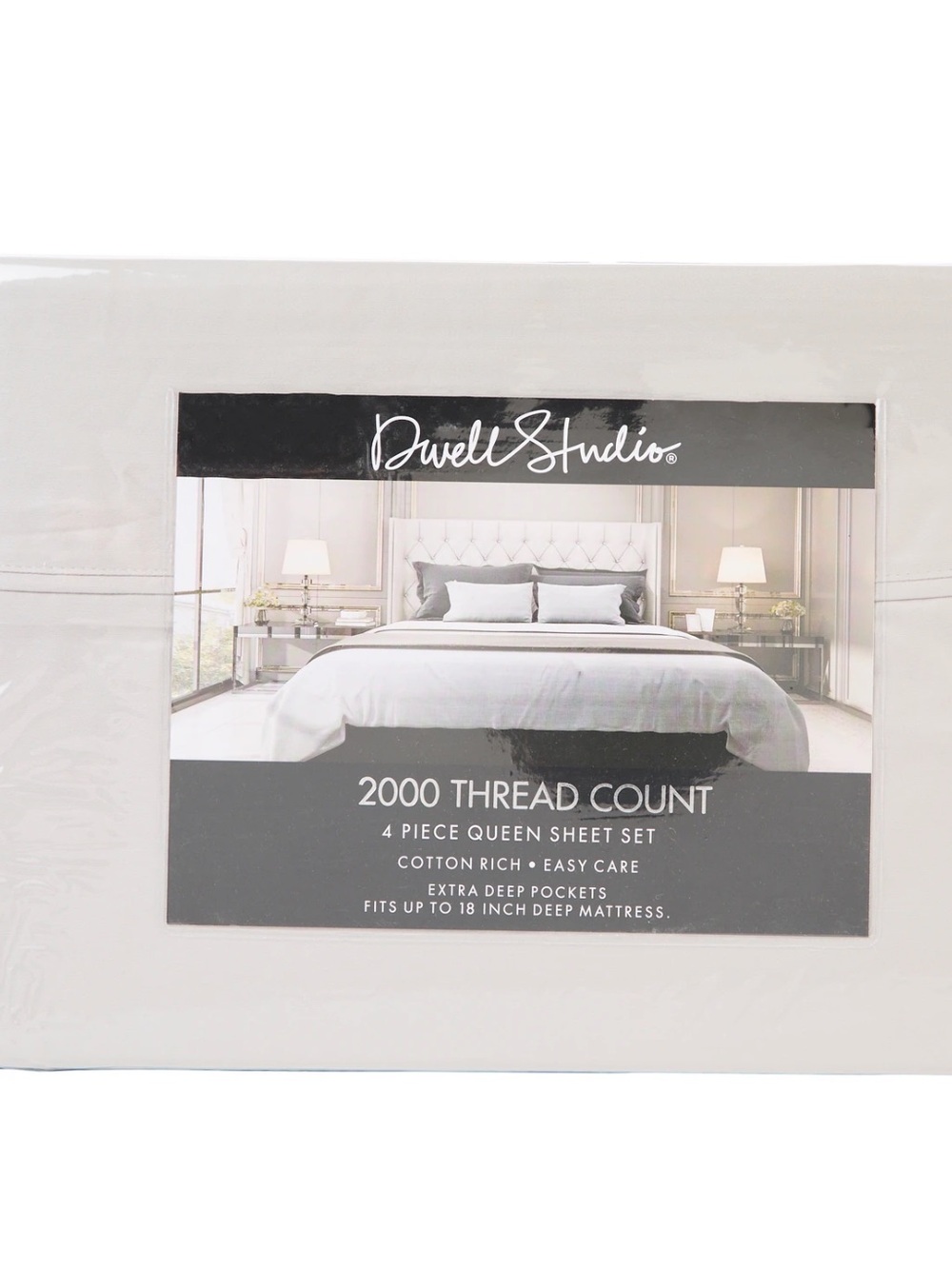 DWELL STUDIO 2000 Thread Count Queen Sheet Set